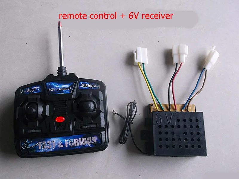 control w 6Vreceiver Детский Электрический автомобиль 4CH 27 МГц пульт дистанционного управления 6 в/12 в приемник Детские части автомобиля Модель игрушки радио Trasmitter мягкая антенна - Цвет: control w 6Vreceiver