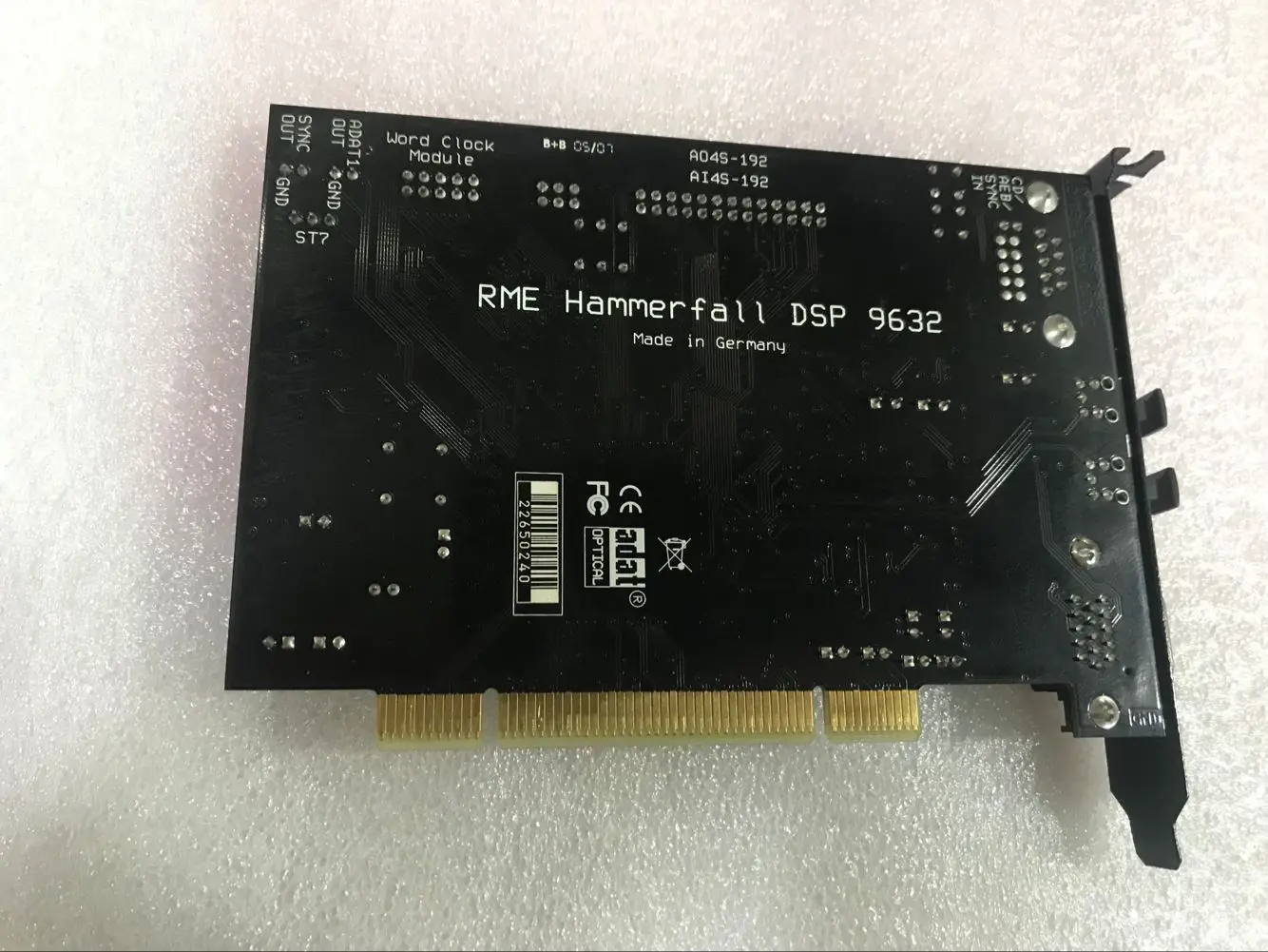 Оригинальная звуковая карта RME HDSP 9632 PCI встроенный аудио интерфейс 24 бит/192 кГц