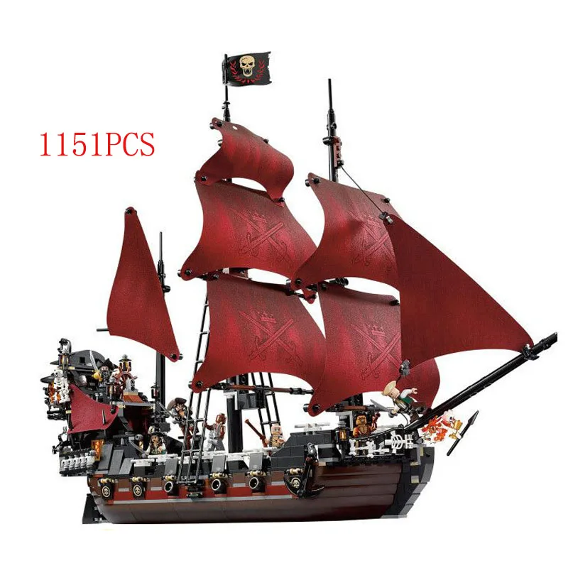 1151 шт. Классические фильмы Карибского моря irates Королева Анна месть корабль