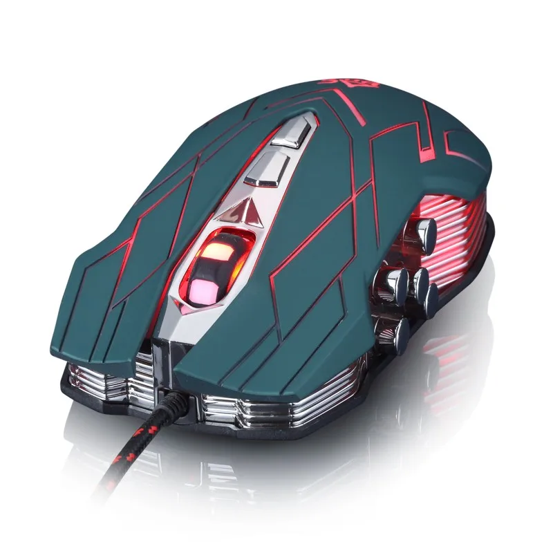 Suzaku II игровой коврик для мыши+ 800/1200/1600/2400 Точек на дюйм+ USB 3D Профессиональный конкурентоспособная игровая 9 кнопок мыши