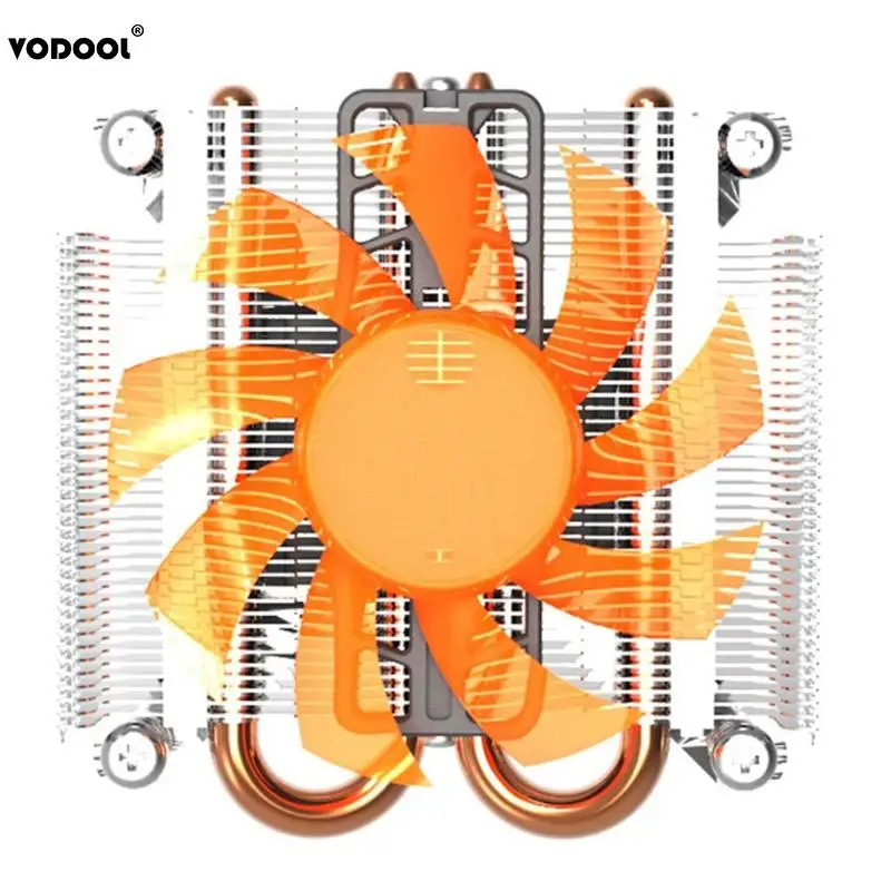 VODOOL S89 9 лопастей ультра-тонкий компьютер ПК процессор Охлаждающий кулер