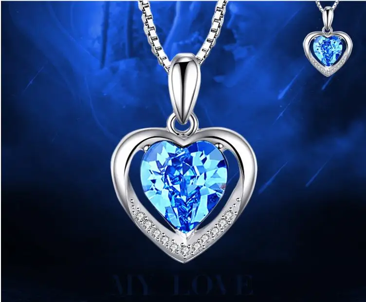 Очаровательное женское посеребренное ожерелье для женщин ювелирные изделия