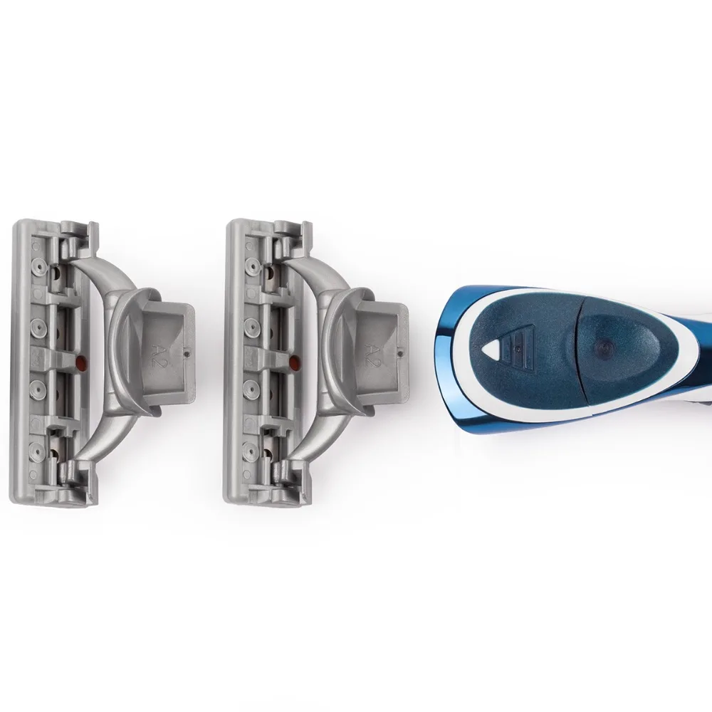QShave Galaxy Blue Мужская Ручная бритва лезвие заправка оранжевый цвет X3 лезвие Y, 4 картриджа(только лезвия без ручки