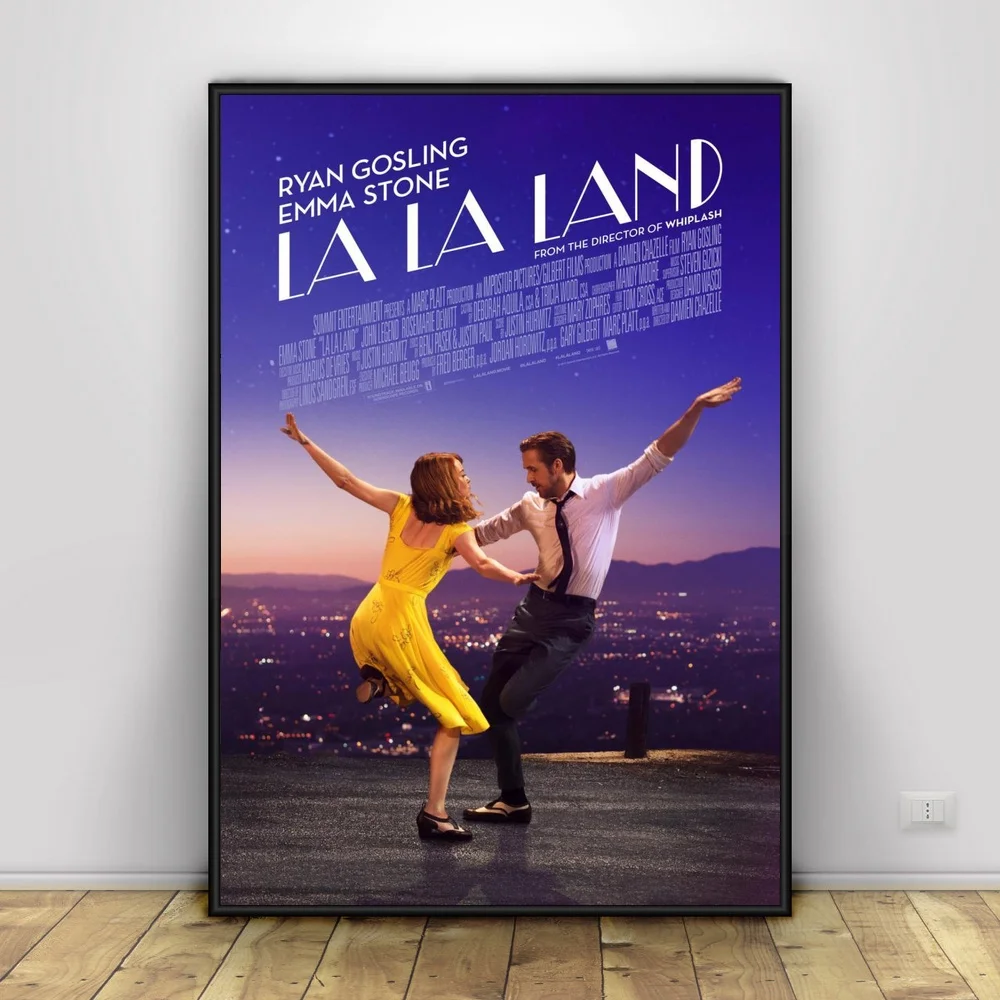La Land фильм плакат фото печать фильм кино настенный декоративный вентилятор искусство