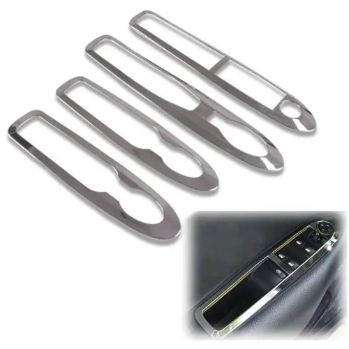 Хромированная Внутренняя дверь окно переключатель крышки отделка 2015 2014 подходит