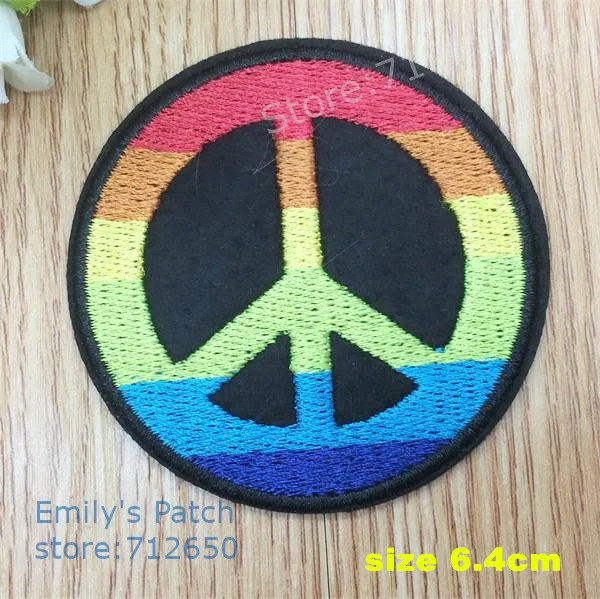 Новое поступление Love Peace label вышитые термонаклейки мультфильм образец аппликации одежда шляпа обувь сумка декор вышивка аксессуар
