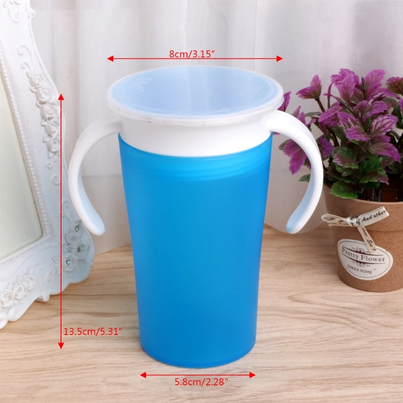 360 градусов Волшебный питьевой предотвращает утечку чашки тренировочные для