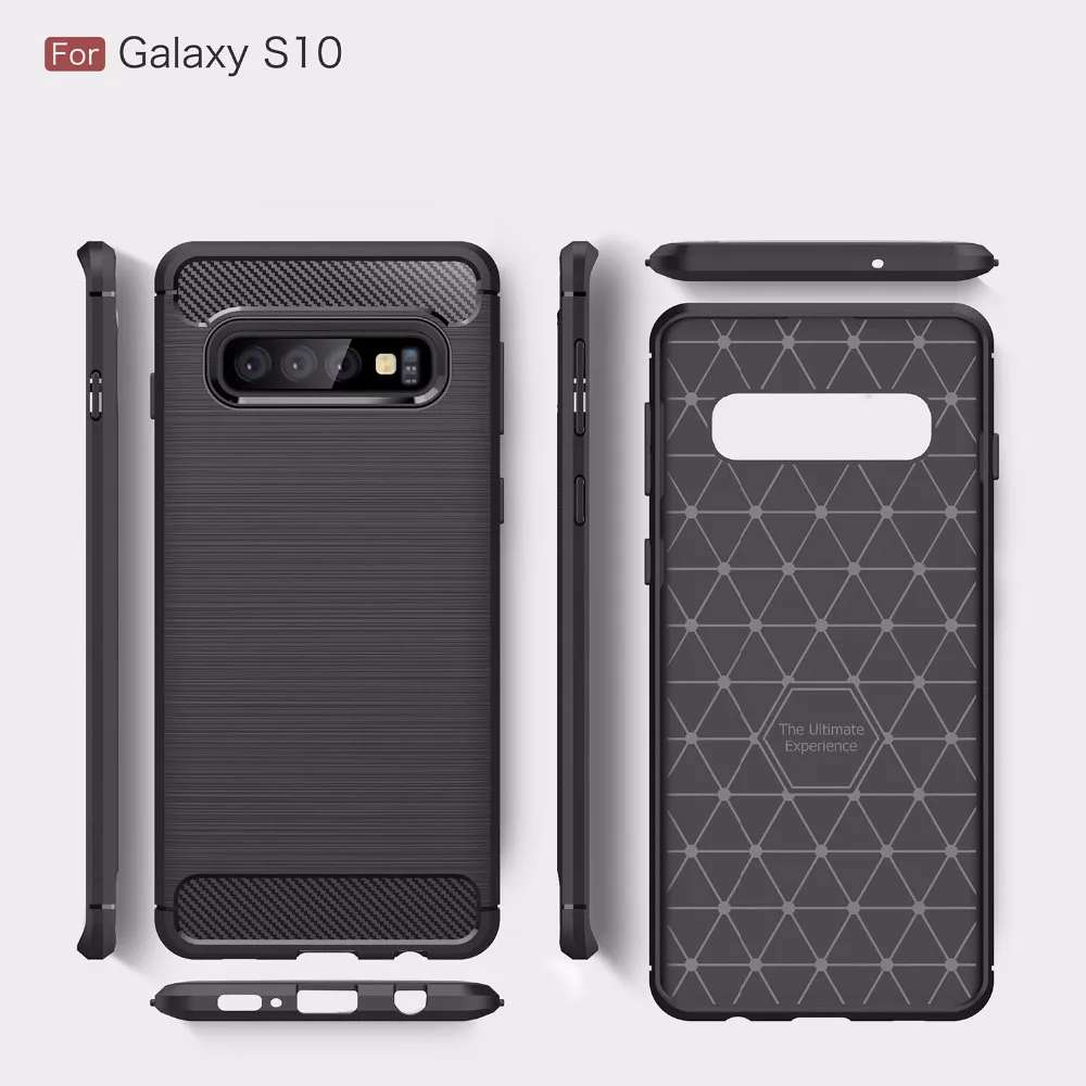Противоударный мягкий силиконовый чехол для Samsung Galaxy S10 S8 Lite S9 Plus Note 8 9 из