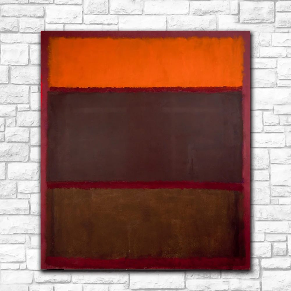 Известный Марк Ротко без названия (4) Холст Картина плакаты печать современный