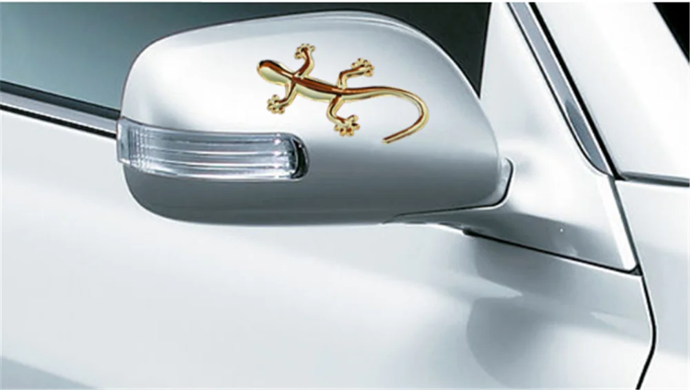 Автомобильные аксессуары индивидуальная Наклейка 3D Ящерица Геккон значок для