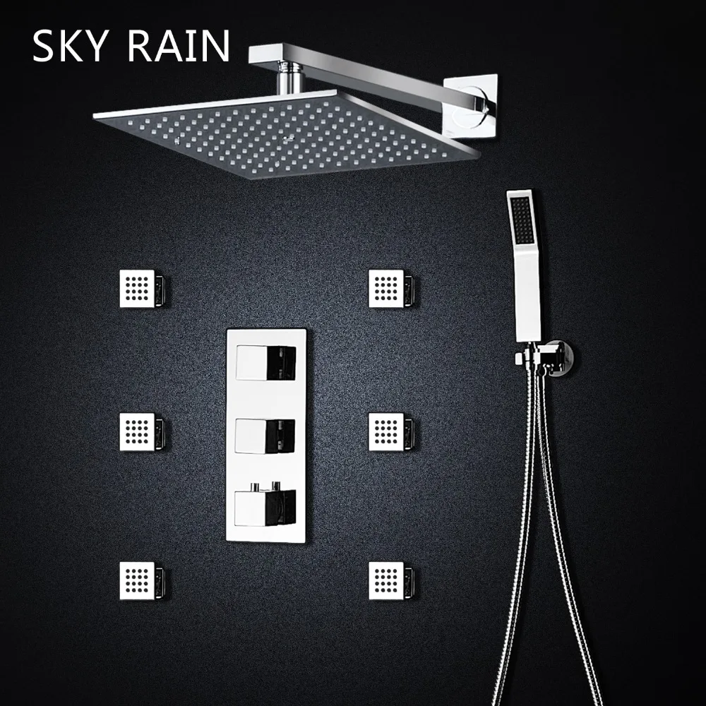 Душевая лейка SKY RAIN латунная Лейка для душа 10 дюймов с душевой лейкой|Душевая