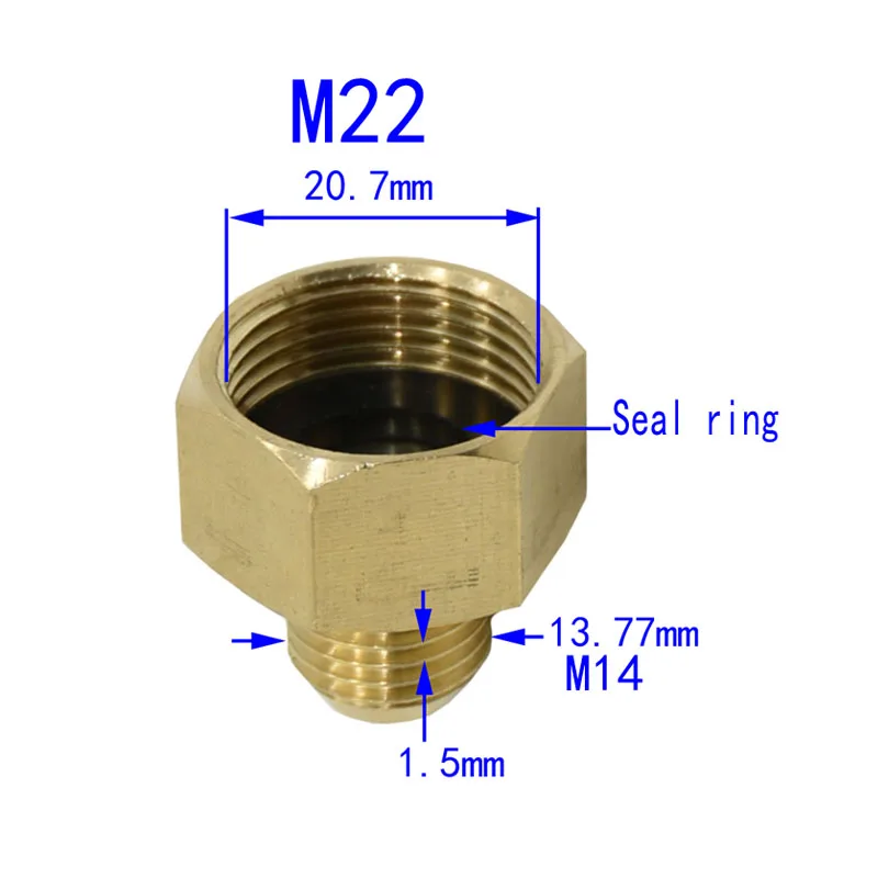 

Латунный адаптер M22 на M14 ZWDZJL