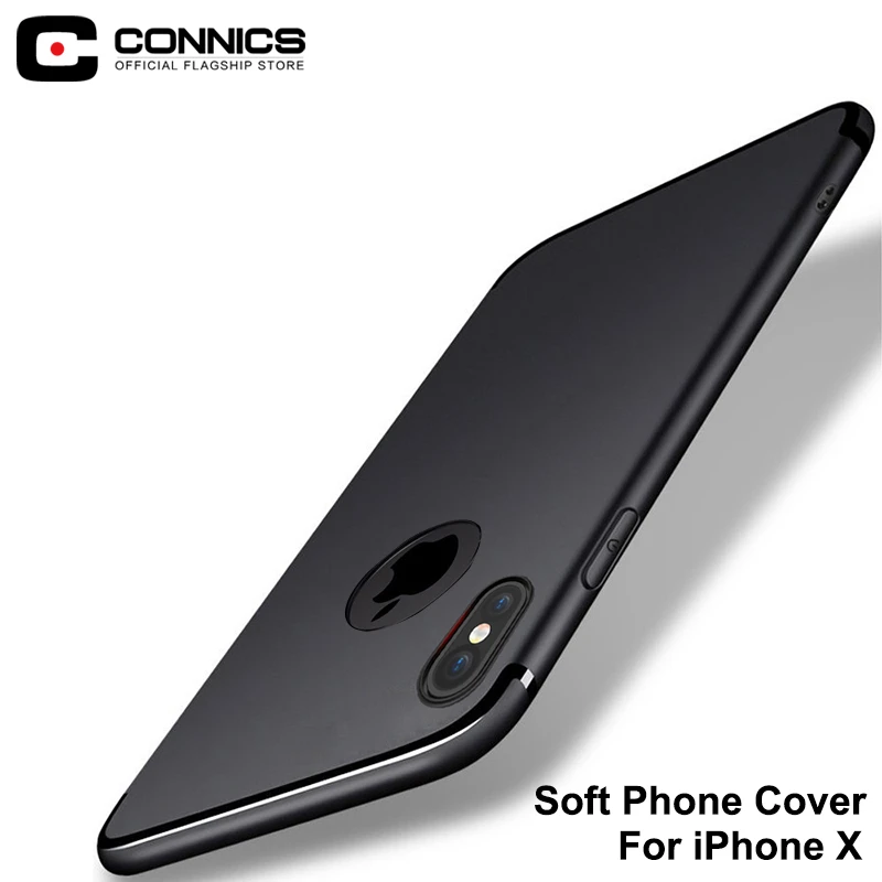 Connics мягкий чехол для телефона IPhone X простой тонкий протектор Чехлы ТПУ
