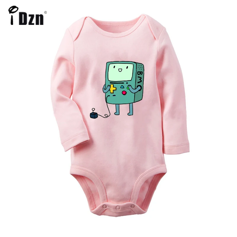 JaBaby4004PC Funny Adventure Time Beemo BMO Cosplay Legend of Zelda Art Design Newborn Baby Bodysuit Toddler Onsies Jumpsuit Cotton Clothes - Цвет: JaBaby4004PC