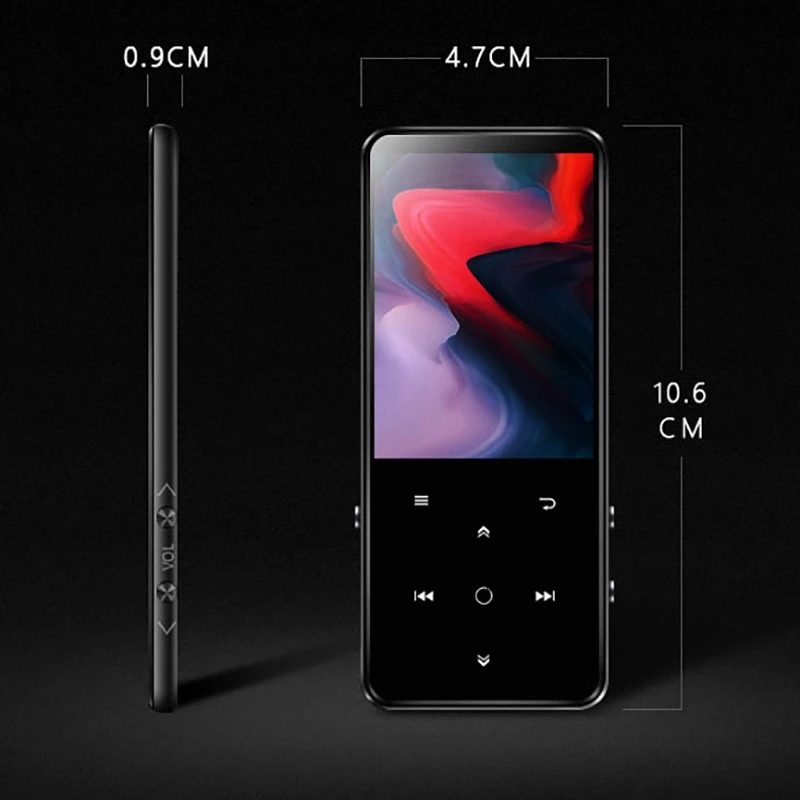 Новые Bluetooth mp3 плеер Сенсорный экран Бенджи K11 8 ГБ плеера 2 4 дюймов Цвет Экран без