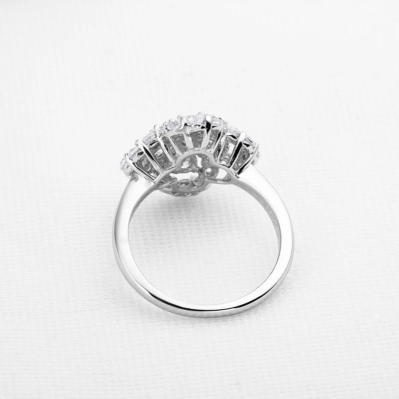 Женское кольцо из серебра 925 пробы с цветком|engagement rings for women|engagement ringrings women |