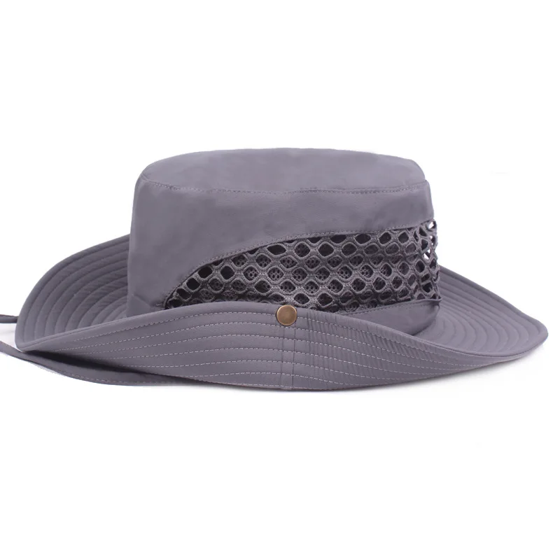 Летняя мужская женская сетчатая дышащая большая летняя Панама RoxCober