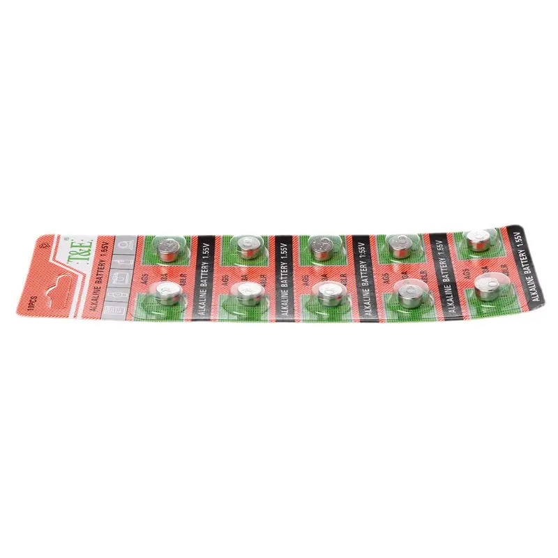 2021 Новая модель 10 шт. щелочной Батарея Кнопка сотового AG5 LR754 393 SR754 193 546 RW28 48