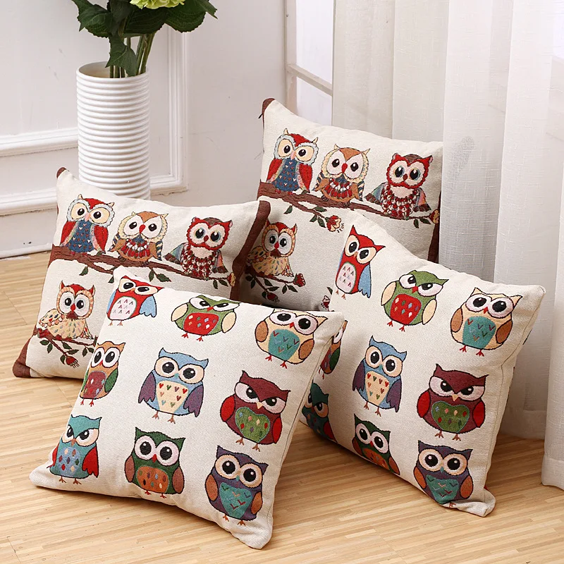 Наволочка для дивана без наполнителя декоративные подушки дивана|cushion cover|owl cushion
