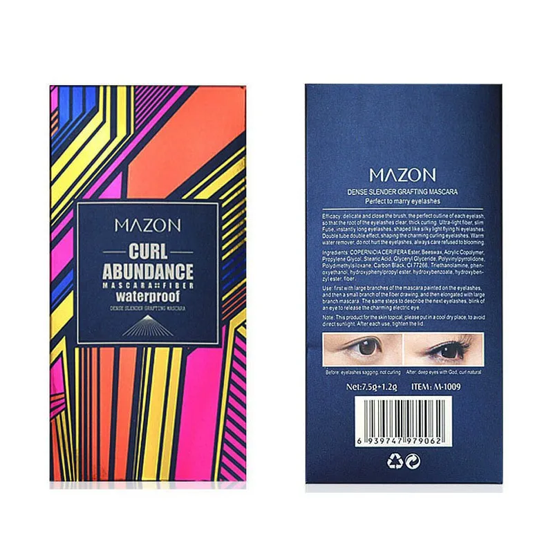 4D шелковое волокно для ресниц тушь водоСТОЙКАЯ наращивания Черная Толстая