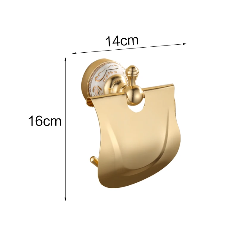 Держатель для туалетной бумаги в ванной комнате с крышкой старинная латунная