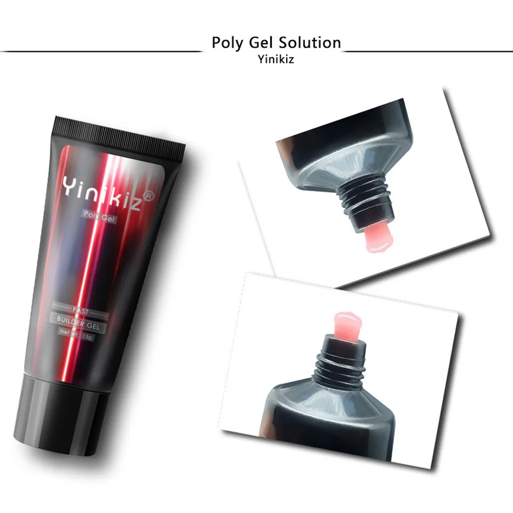 Гель-лак для ногтей УФ поли Гель 13g накладные жидкие Типсы наращивания