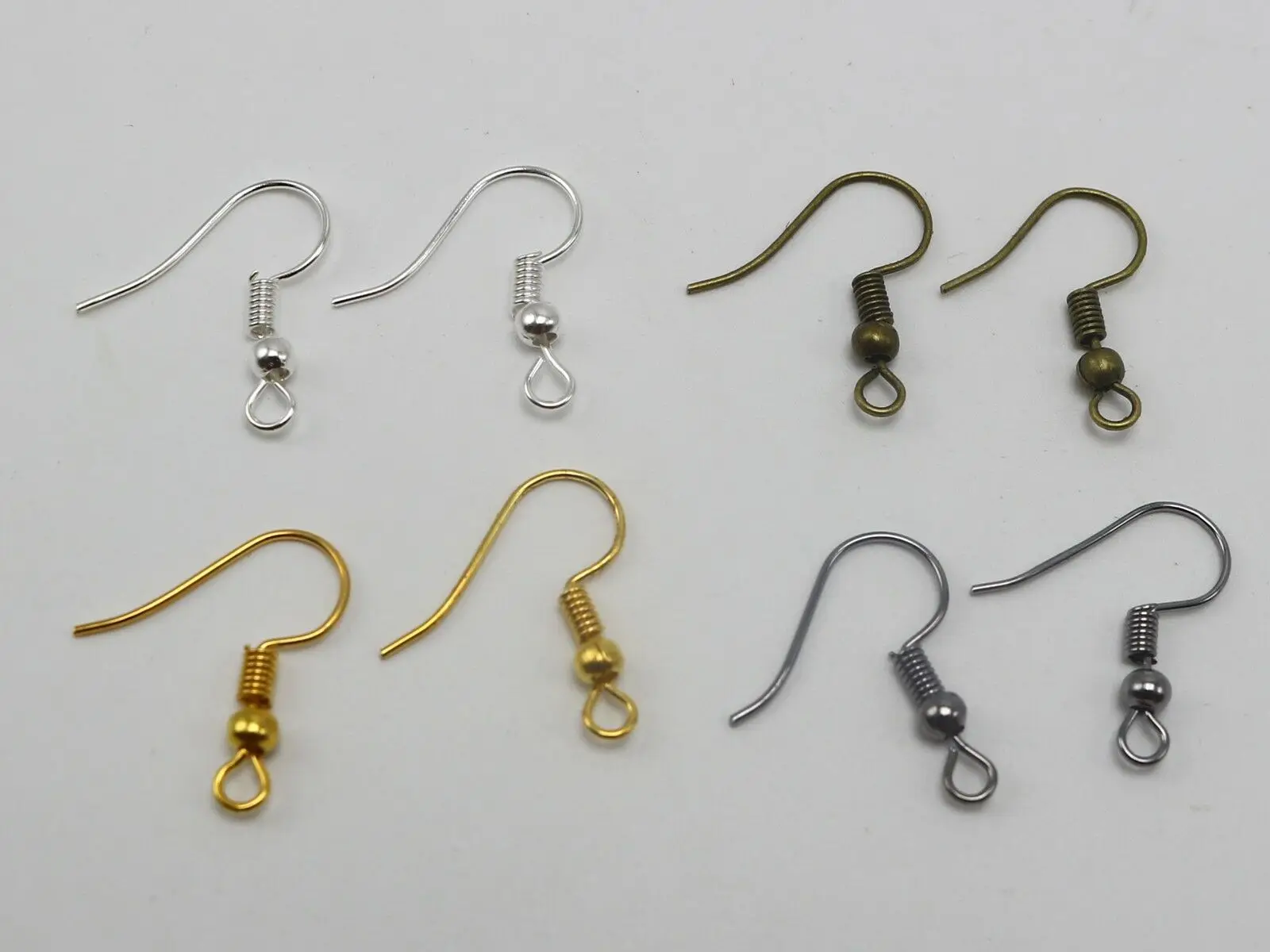 1000 серег рыболовные крючки катушка для ушей проволока ювелирных изделий сделай