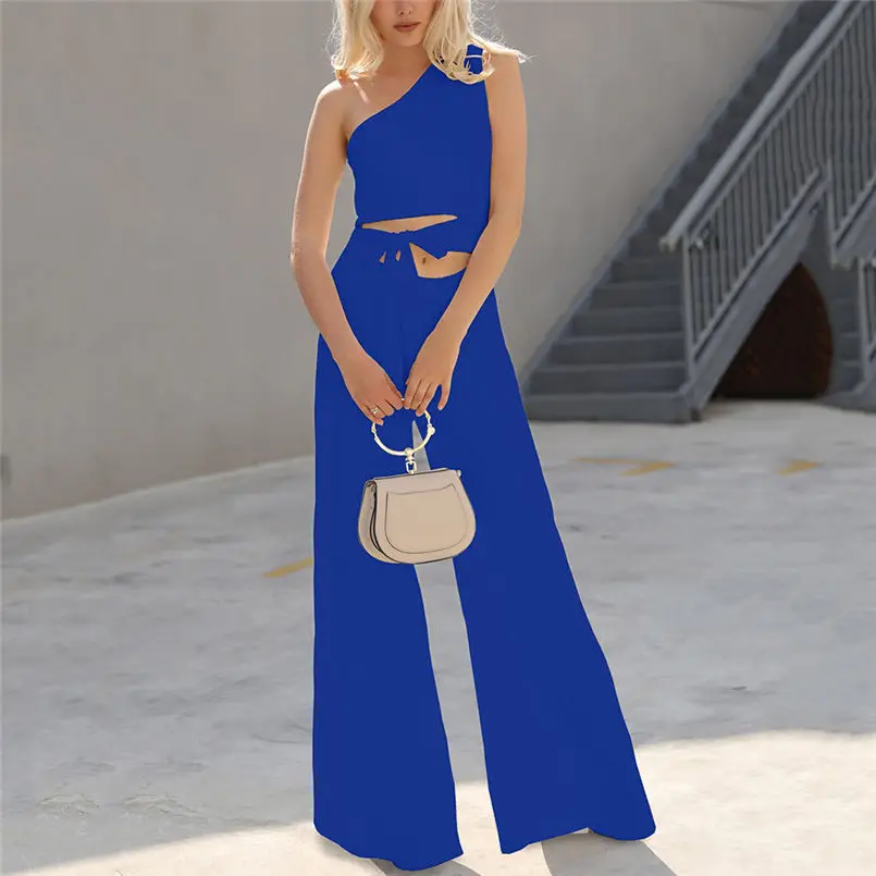 Женский Облегающий комбинезон с высокой талией летний однотонный на шнуровке