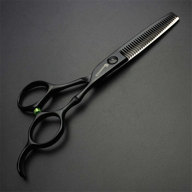 6 дюймов черные Парикмахерские филировочные ножницы Профессиональный стилист