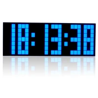 led big digital alarm clock bedroom gym office snooze desk clock full range brightness dimmer timer calendar temperature display