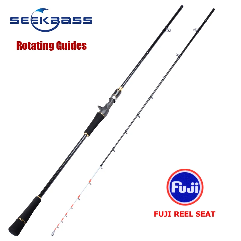 SEEKBASS, брендовый светильник, удочка для лодки, для соленой воды, плот, удочка для рыбалки FUJI, катушка, сиденье PE 0,6-1,2# джиг: 120 г, твердый наконечник, Tai, резина, для рыбалки