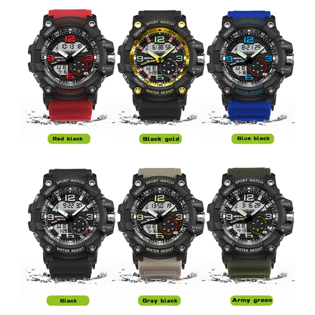 

Luxury Brand Men Sport Digital Led Watch G Military Multifunction Shock Wristwatch 5atm Waterproof Relogio Masculino
