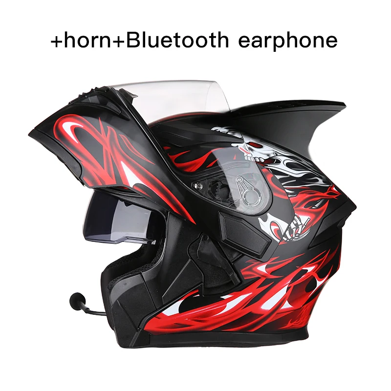 4 Мотоциклетный шлем точечный шлем хищника Bluetooth шлем гарнитуры Высокое качество capacete Мотокросс С светодиодный Предупреждение льный шлем светильник - Цвет: 4