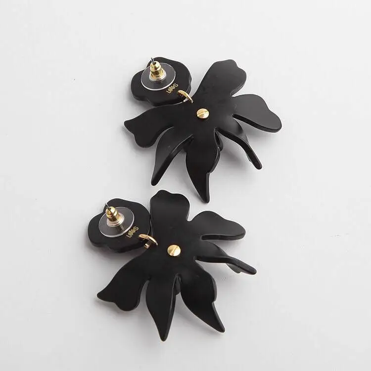 Amybaby Роскошные модные женские серьги клипсы с эмалированным глянцевым