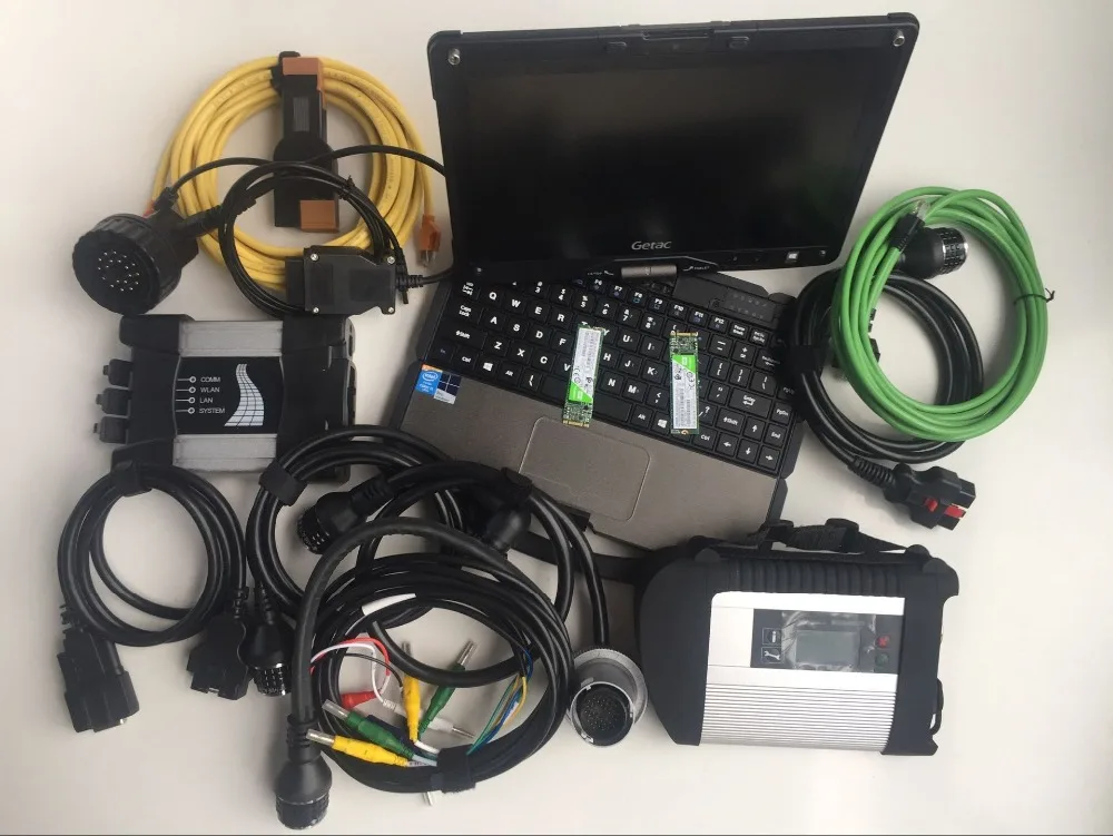 Mb star sd connect c4 ssd для bmw icom next 2в1 ноутбука getac v110 планшет i5 4g программное обеспечение