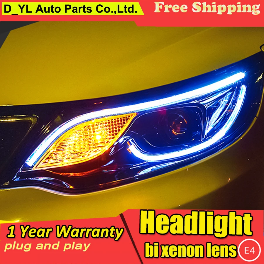 Стайлинга автомобилей головной светильник s для Kia K2 Рио 2015 светодиодный