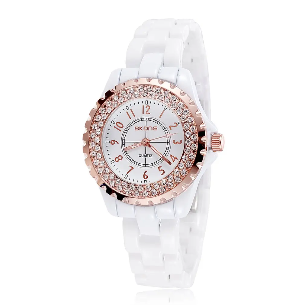 Женские часы Skone Роскошные наручные с бриллиантами модные золотые женские relogio