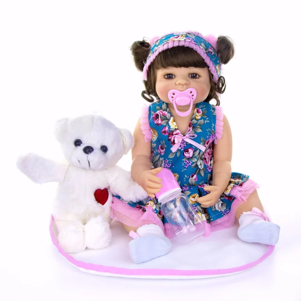 

Новинка 55 см, силиконовая кукла для новорожденных, Реалистичная кукла для маленьких девочек, bebe boneca Reborn Brinquedos, игрушки для новорожденных, по...