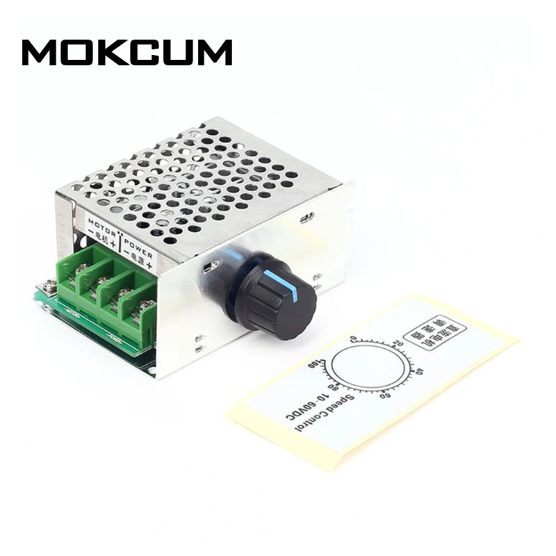 DC 10V 60V 12V 24V 36V 48V 20A ШИМ двигатель Скорость регулятор переключатель потенциометр