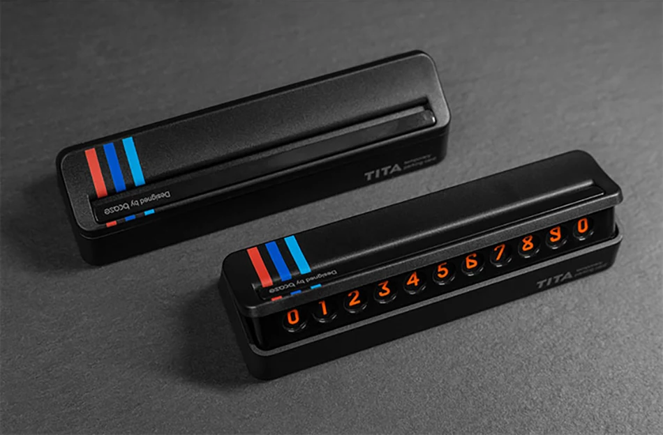 Карта временной парковки автомобиля скрытая светящаяся карта с номером телефона