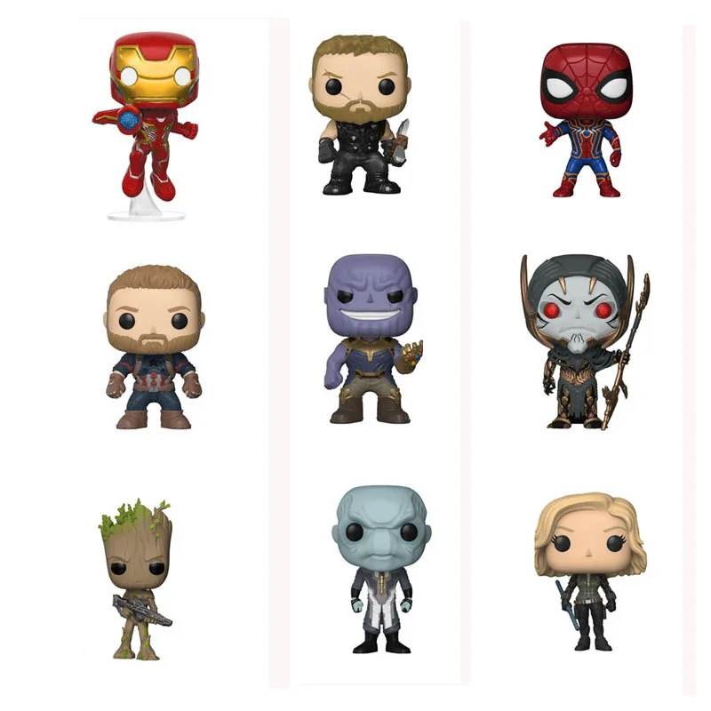 FUNFUNKO Pop Marvel Оригинал Мстители 3 танос Железный человек фигурка Коллекционная