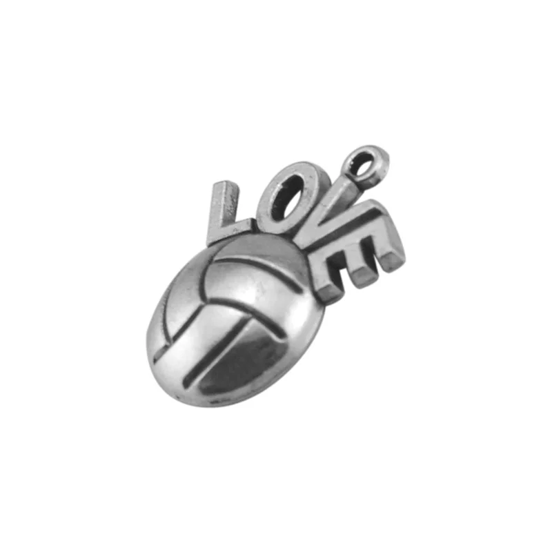 Ожерелье с подвеской в виде героев мультфильма Я люблю волейбол античное