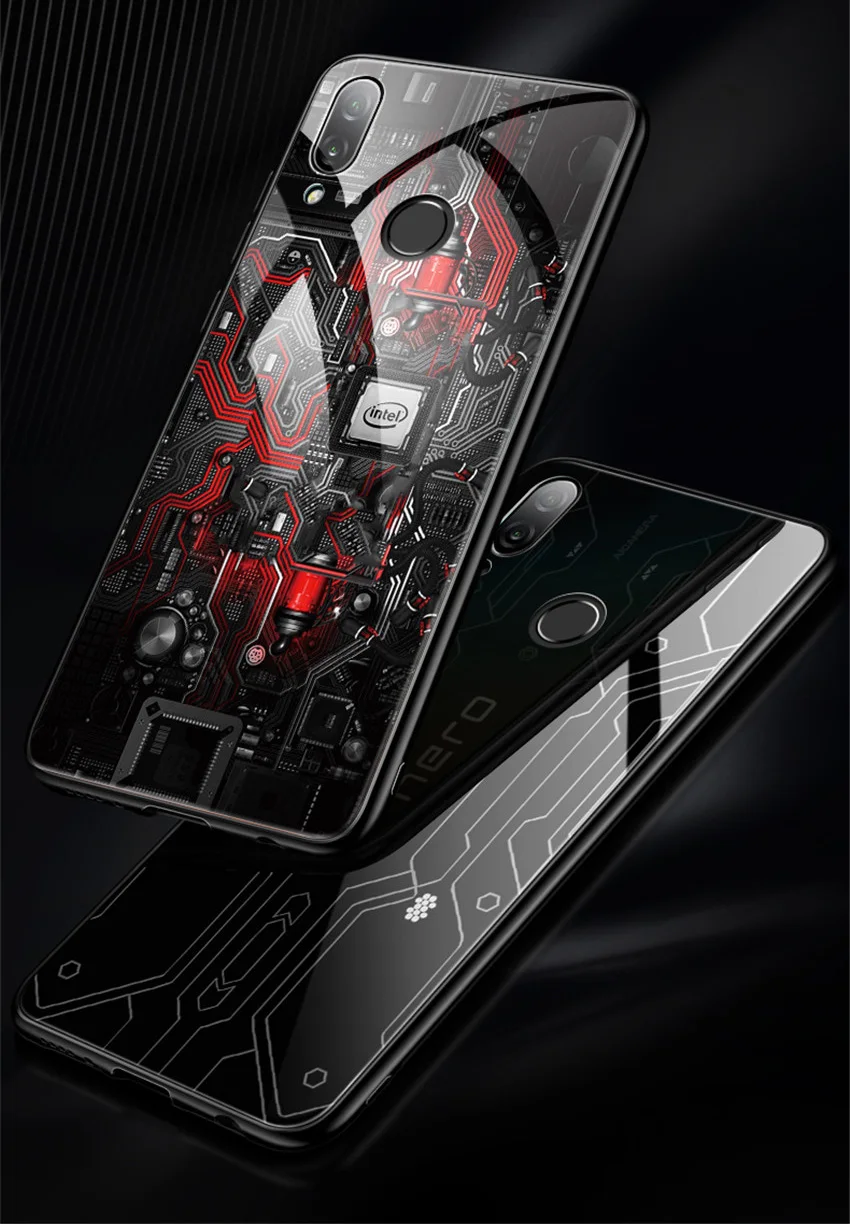 Стеклянный чехол Aixuan, чехол для huawei Honor Play, силиконовый чехол из закаленного стекла для телефона s, чехол для huawei Honor Play, чехол, 6,3