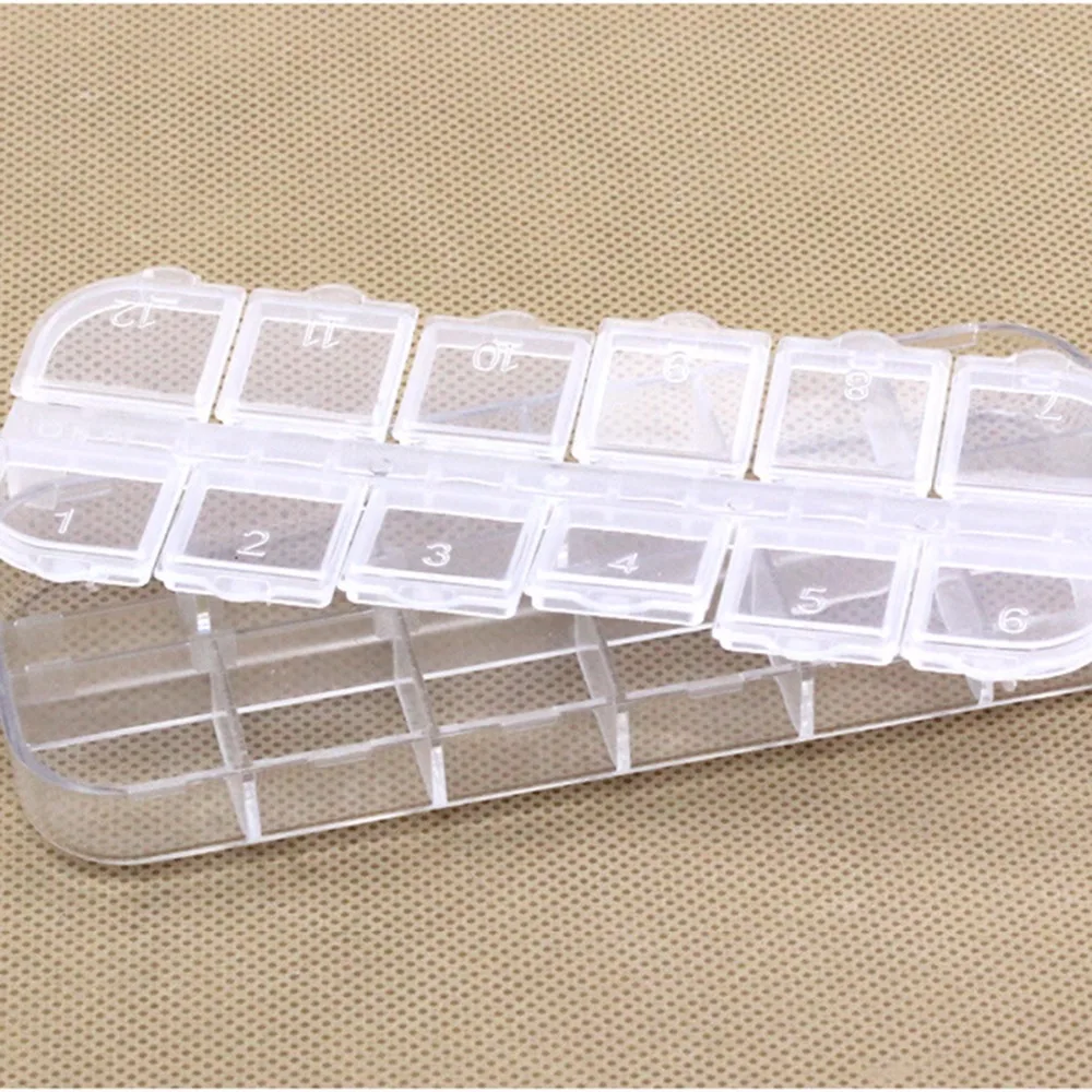 Ящик с бусинами бриллиантовый чехол прозрачные пластиковые бусины ящики для