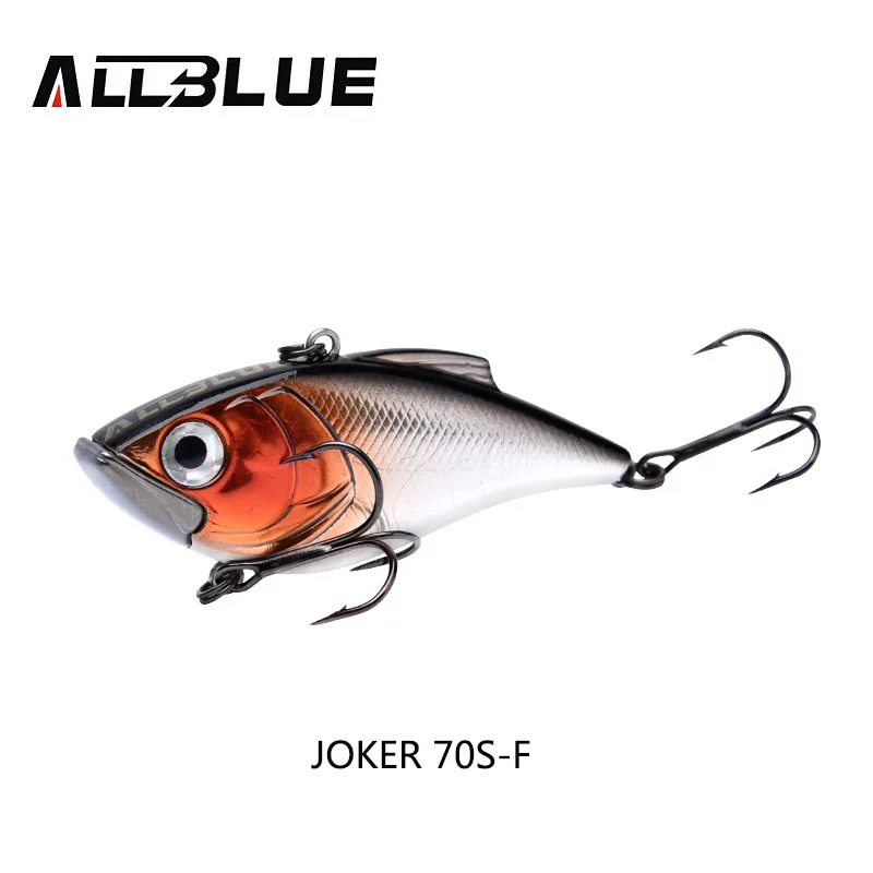 JOKER 70S F ALLBLUE новые модели 70 мм 17 г VIB жесткая приманка для рыбалки 6 цветов высокоотзывчивая безлиповая кренкбейт снасти для подледной рыбалки - Цвет: JOKER 70S F