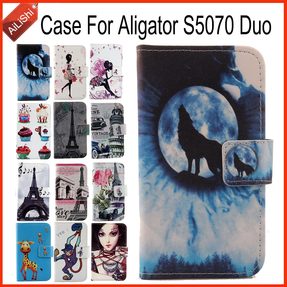 

AiLiShi Case For aligator S5070 Duo Luxury Flip PU Leather Case S5070 aligator Exclusive 100% Special Phone Cover Skin+Tracking
