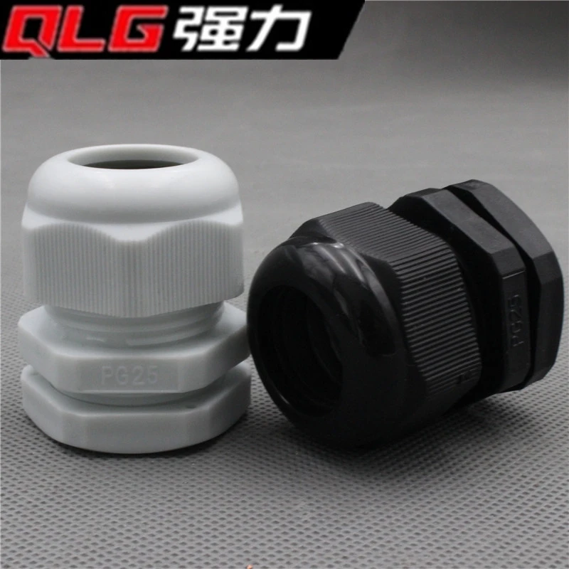 Водонепроницаемый нейлоновый пластиковый соединитель кабельной втулки PG25 1 шт.
