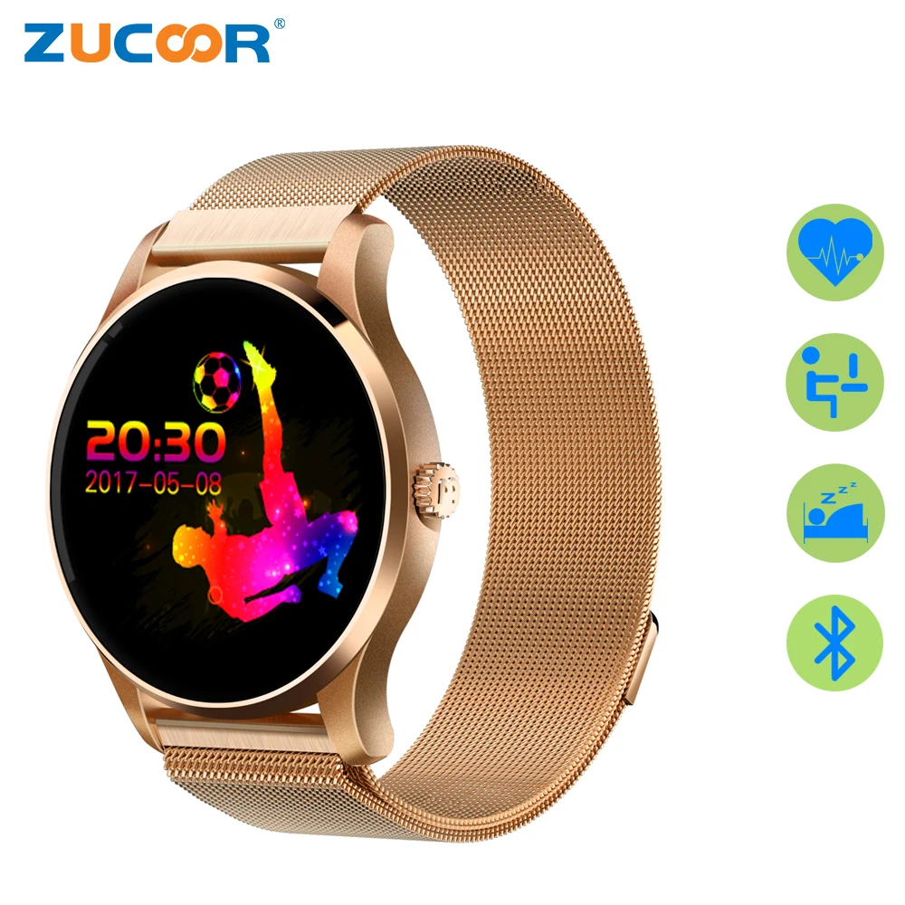 Zucoor Смарт часы мобильный телефон Фитнес трекер RW24 Часы с дистанционным Камера
