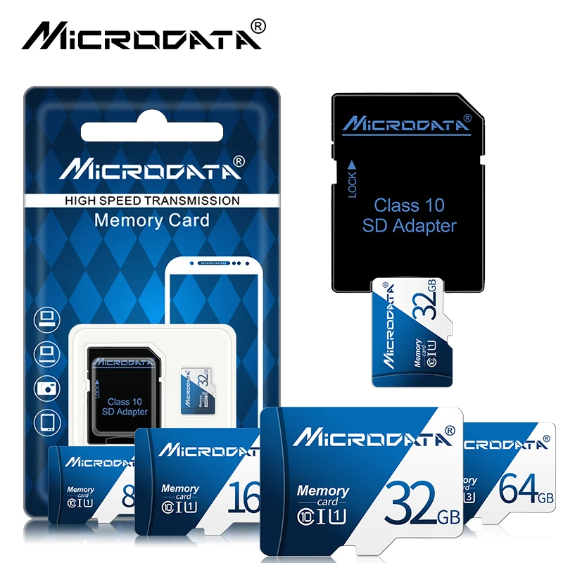 Micro SD карты класса 10 SDHC/SDXC 64 ГБ 32 16 8 4 256 памяти flash C10 tf для телефона планшета|Карты
