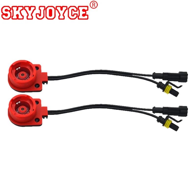 SKYJOYCE 2 шт. Ксеноновые лампы D2S D2/C/R/D4S адаптер гнездо конвертер кабель розетка усилителя Ксеноновые жгуты провода HID лампы база адаптер
